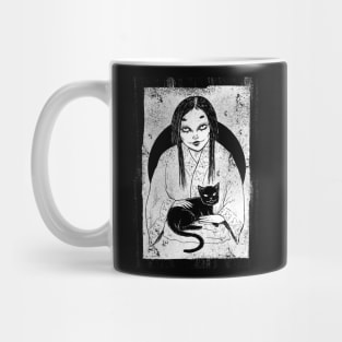 Kuroneko (White Print) Mug